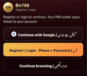 Bn786 Game Register 2026