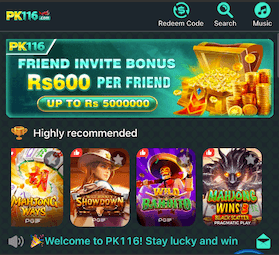 PK116 Game Download 2026 APK